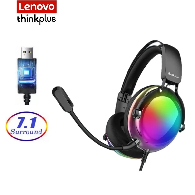 هدفون مخصوص بازی لنوو مدل ThinkPlus G82B 7.1CH - تصویر 2