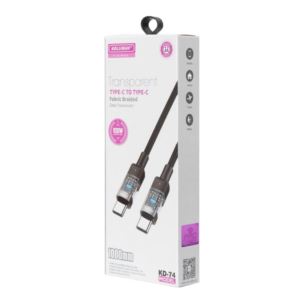 کابل دیتا Type-C کلومن مدل KD-74 - تصویر 2
